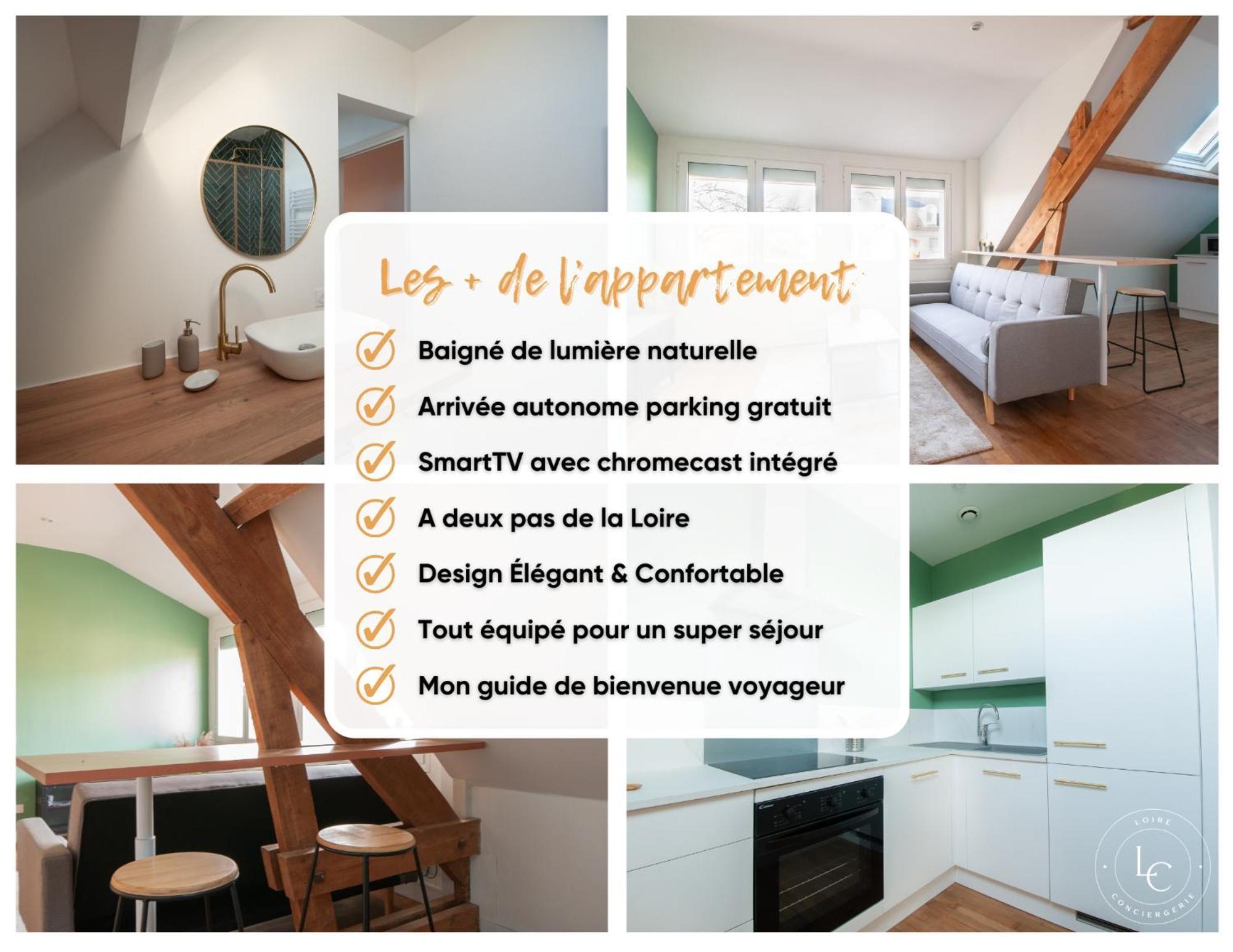 Bright 70M Apartment Near City Center & The Loire Orléans Extérieur photo